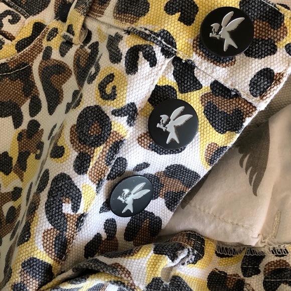 One Teaspoon Leopard Bandits Denim Cutoff Shorts - Picture 4 of 8